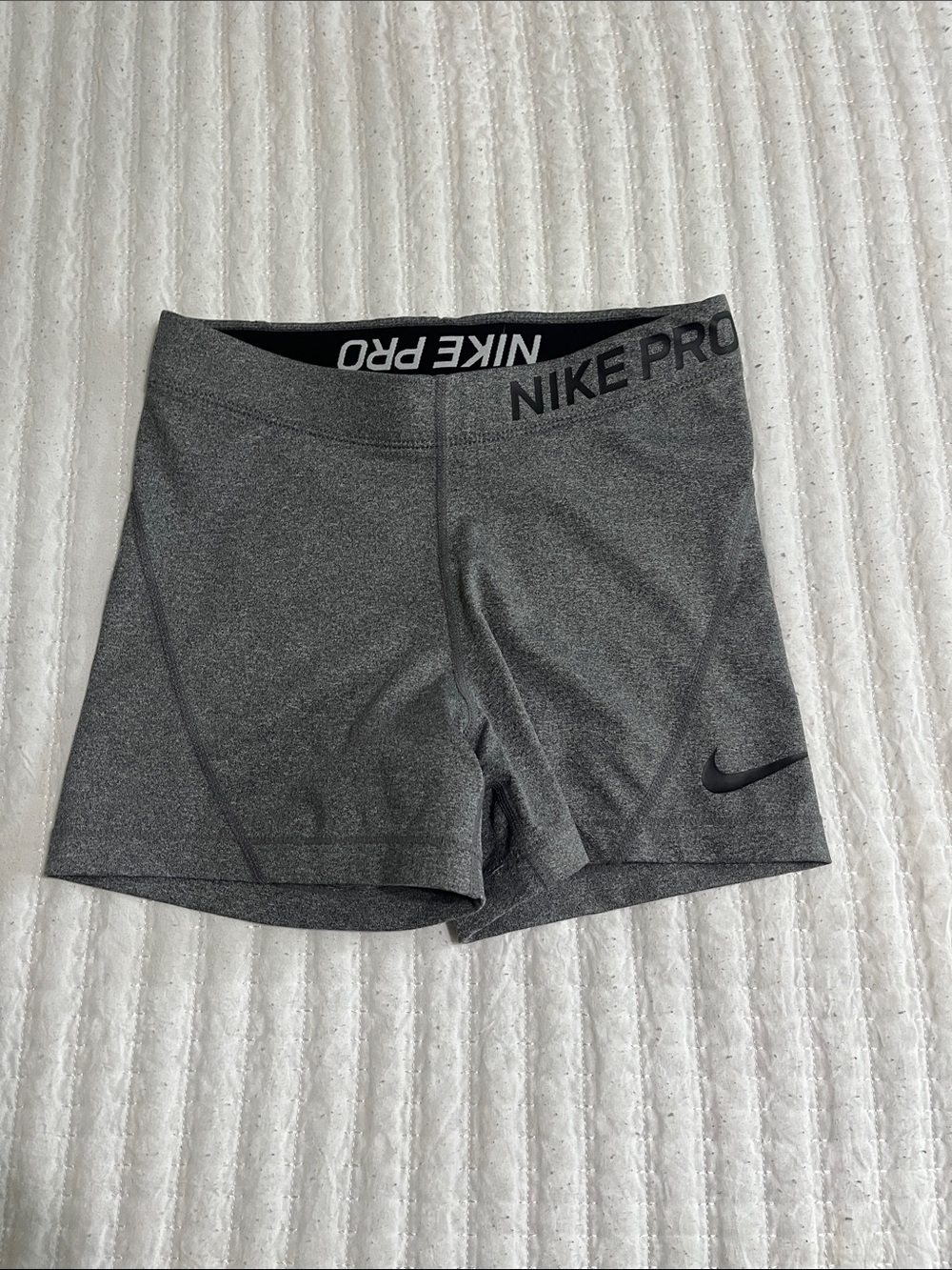 Nike Pro Women's Gray Performance Bike Shorts